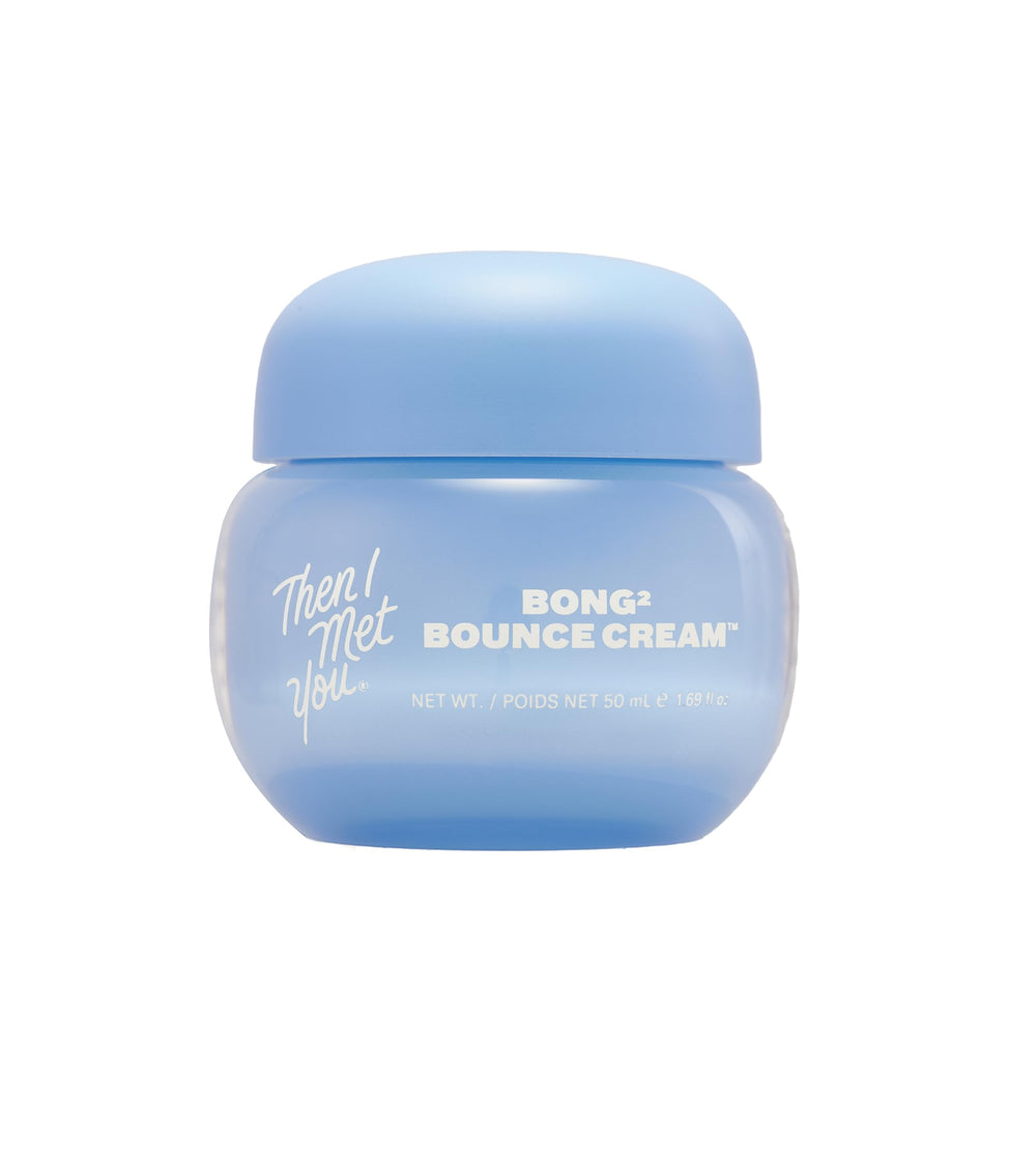 Then I Met You Bong² Bounce Cream packaging close-up highlighting cruelty-free branding