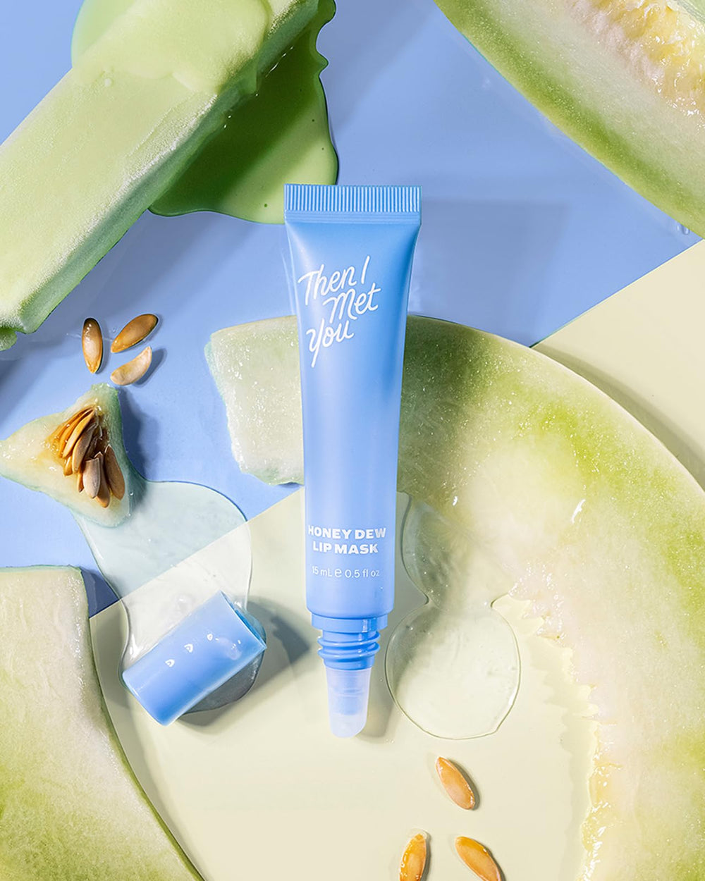 Then I Met You Honey Dew Lip Mask ingredients: honeydew and squalane.