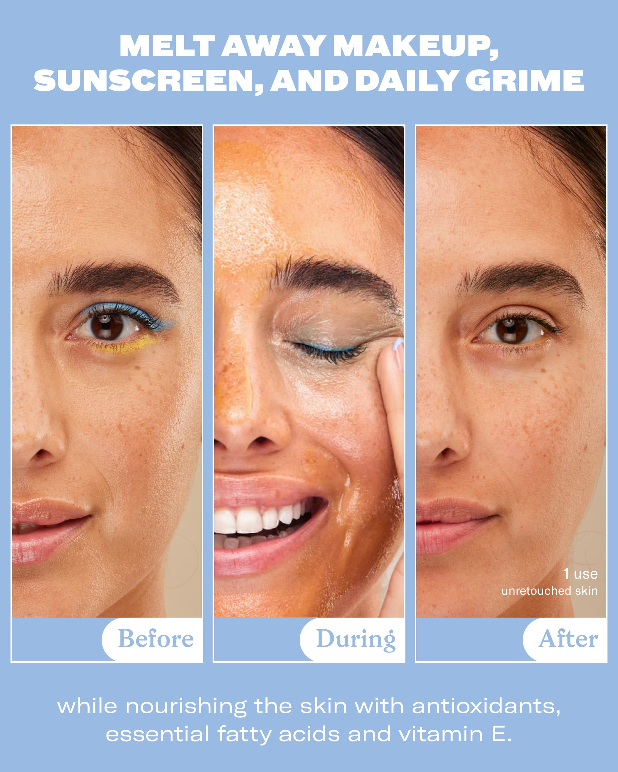 Then I Met You Living Cleansing Balm removes sunscreen and long-wear makeup effectively.