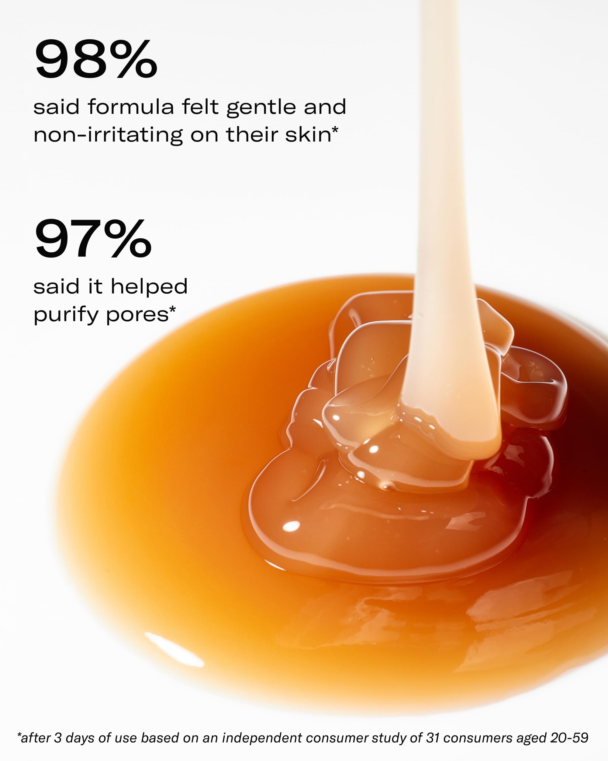 Then I Met You Soothing Tea Cleansing Gel with fermented rice close-up for brightness