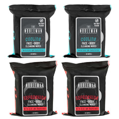 The Nobleman cooling wipes front package offers instant skin refreshment.