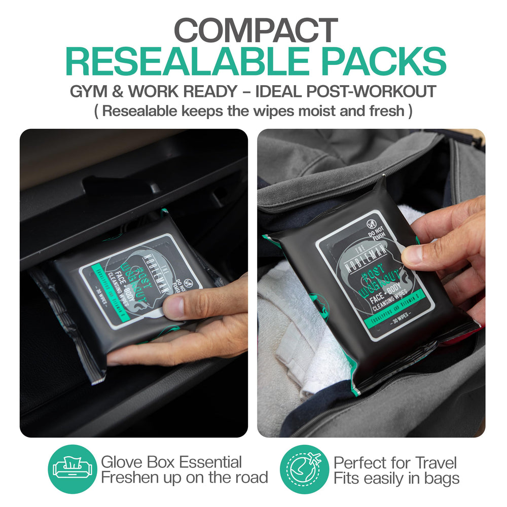 The Nobleman wipes sealed-pack image emphasizes freshness on the go