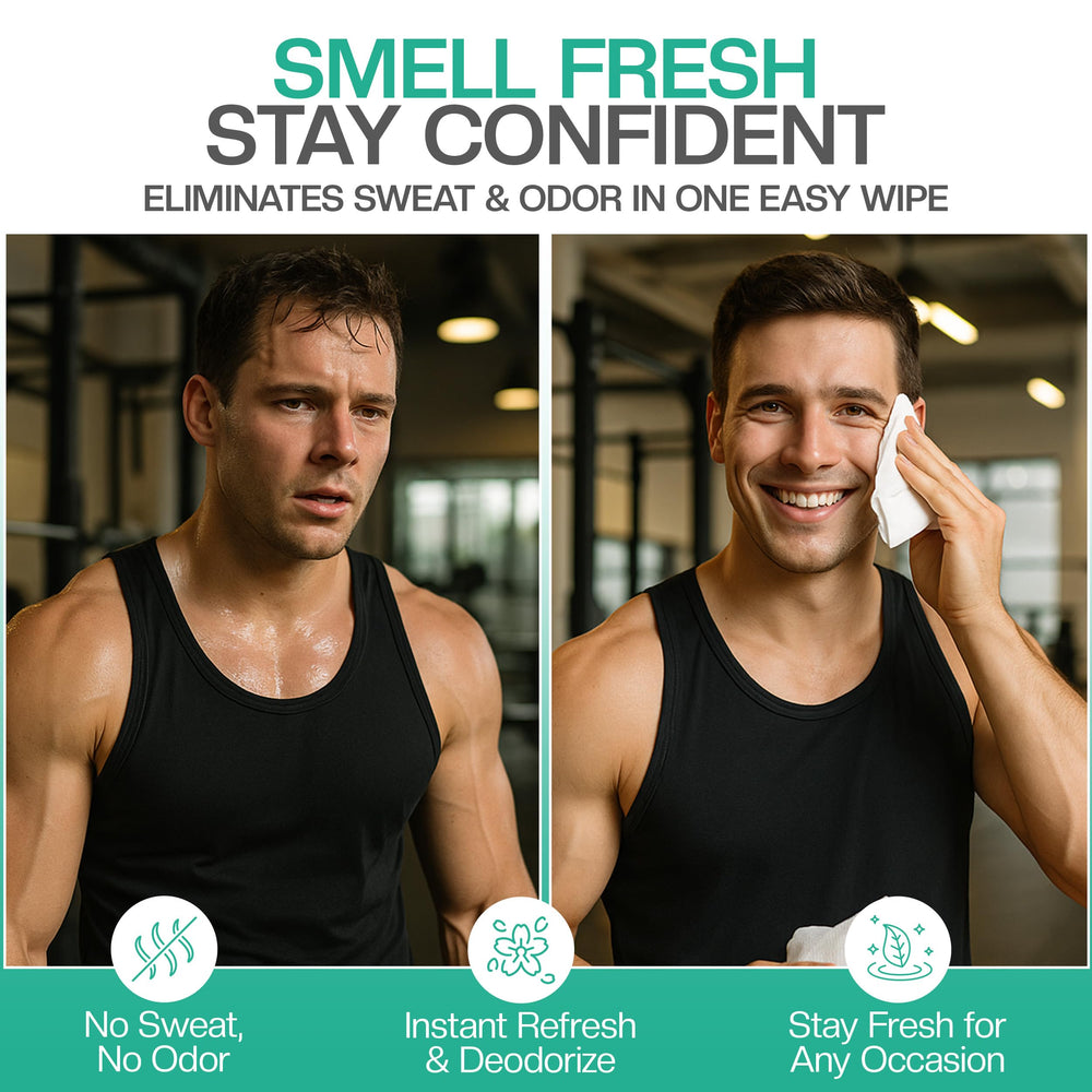 The Nobleman wipes travel-size pack suited for gym bags