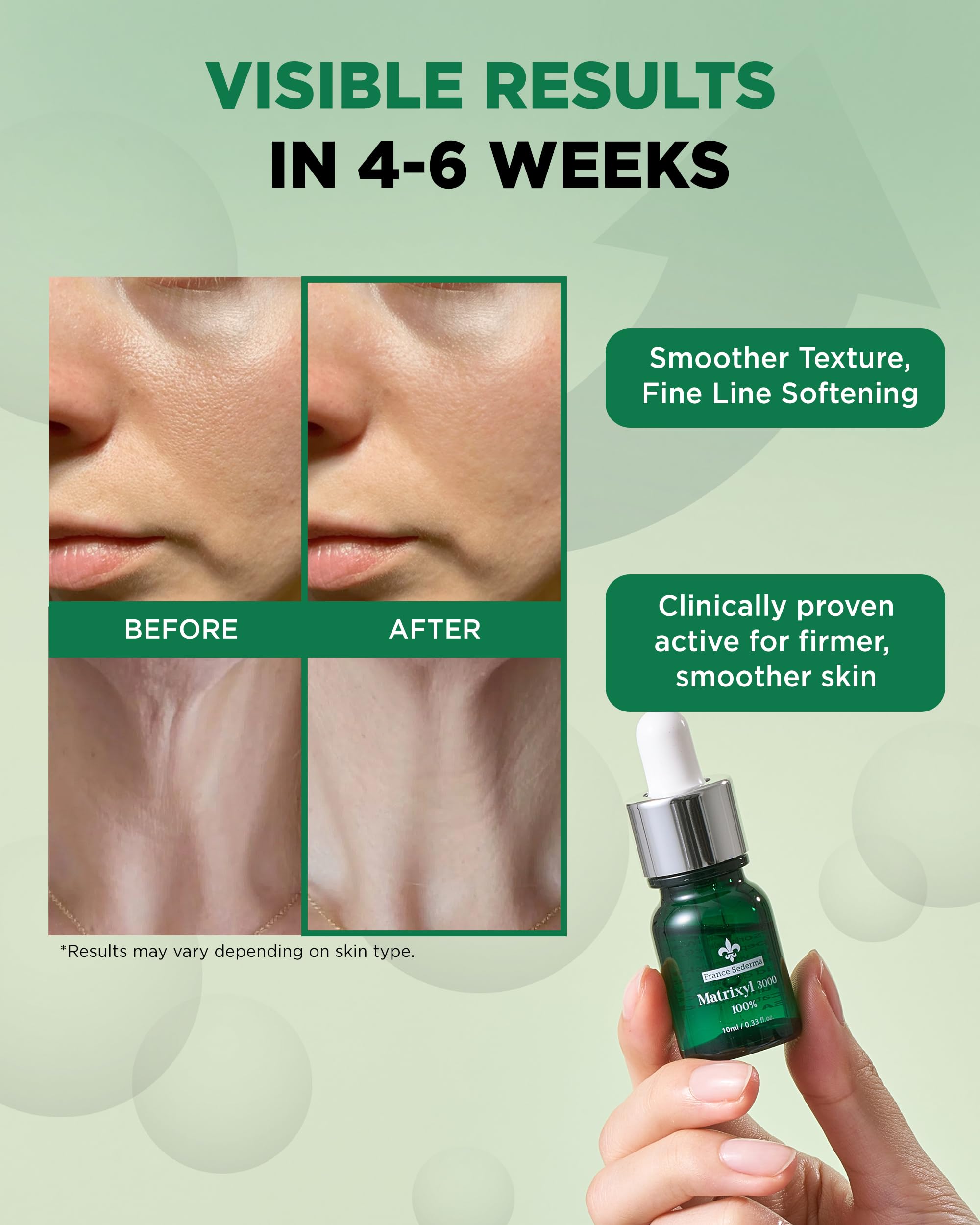 ThePURI serum applied on the cheek shows quick absorption for makeup-ready skin.