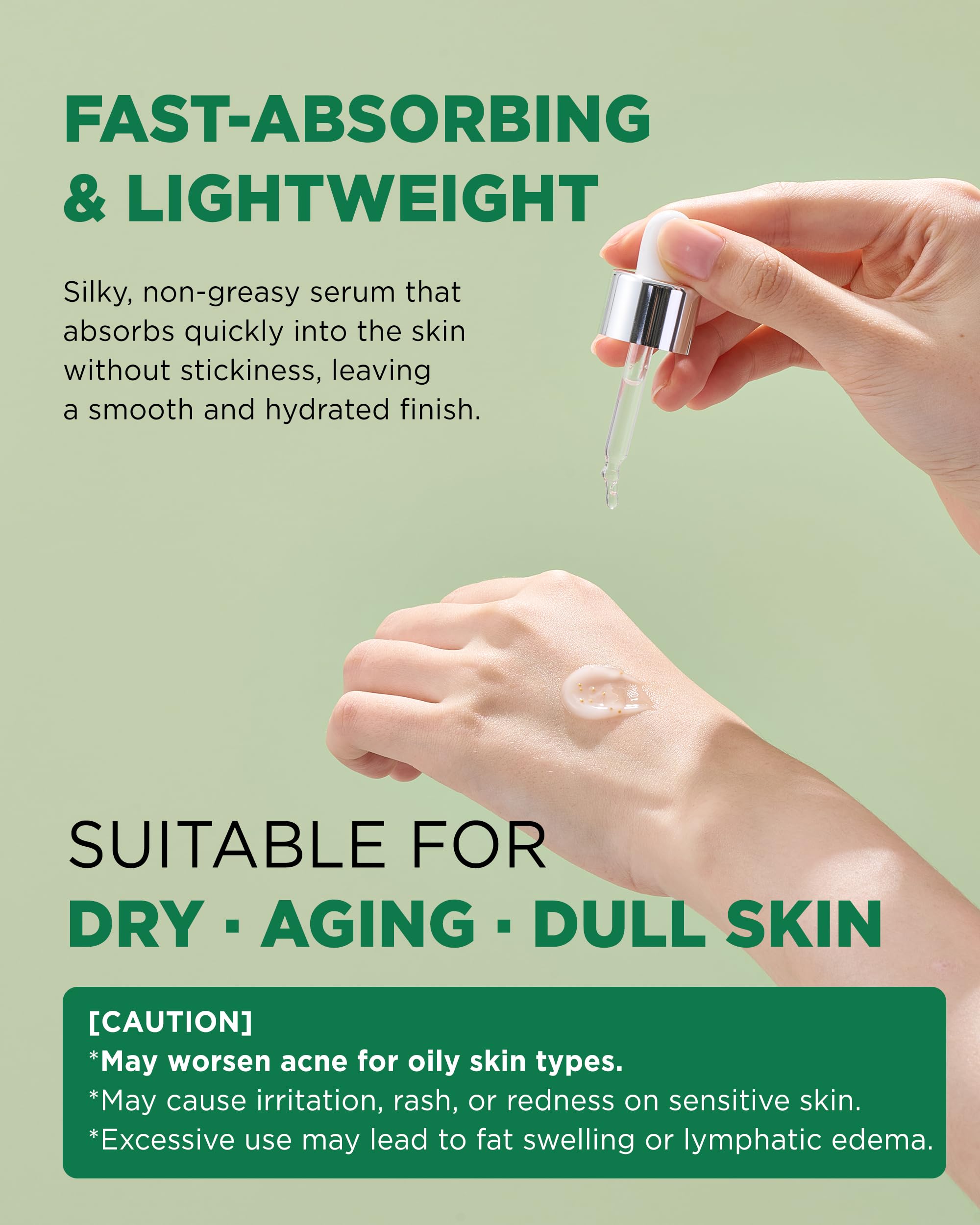 ThePURI Matrixyl 3000 serum texture swirl highlights lightweight, non-greasy texture.