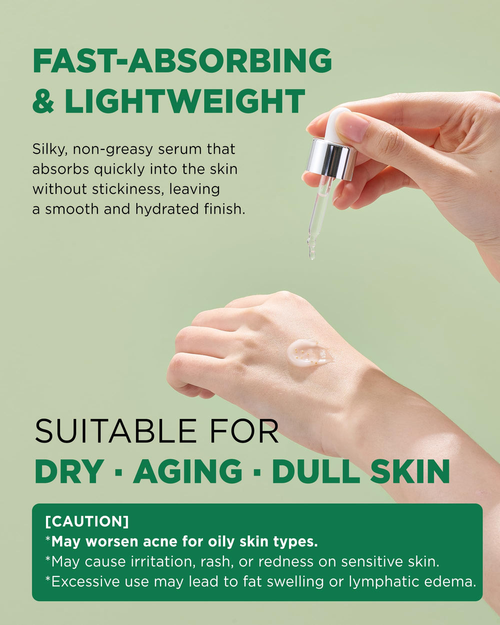 ThePURI Matrixyl 3000 serum texture swirl highlights lightweight, non-greasy texture.