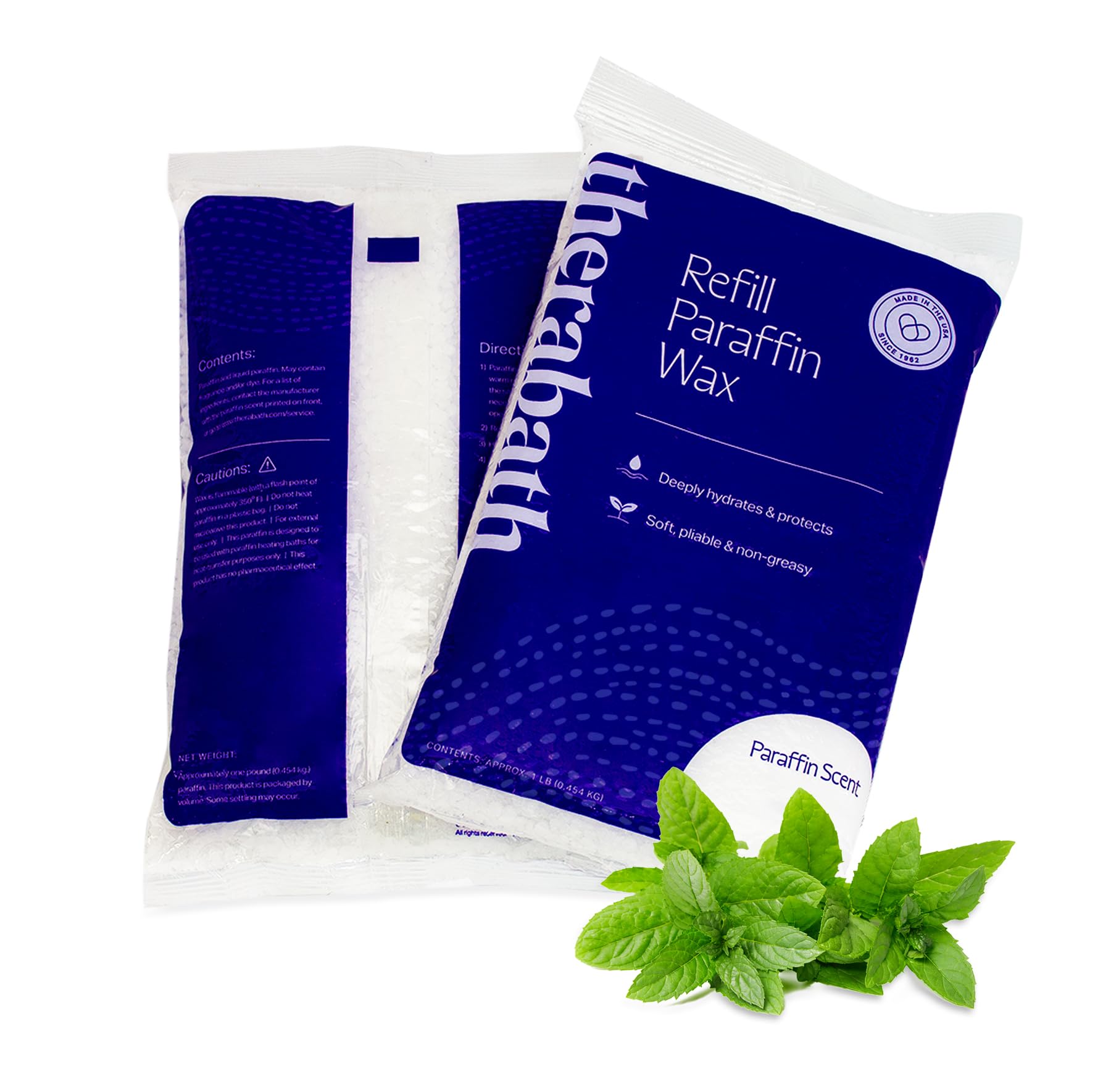Therabath paraffin refill wintergreen 6lb ready for home use.