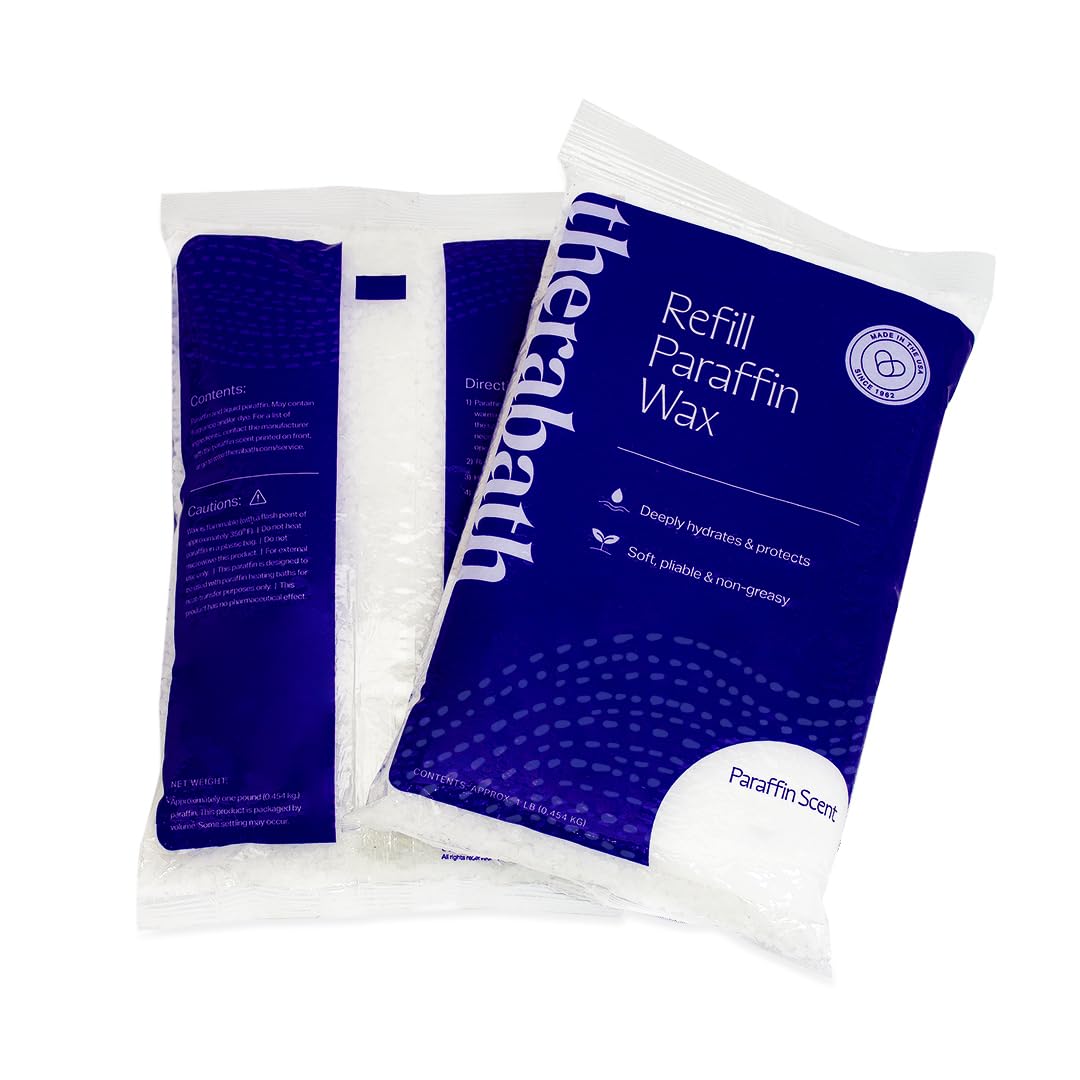 Therabath paraffin wax refill bottle for consistent warmth in baths.