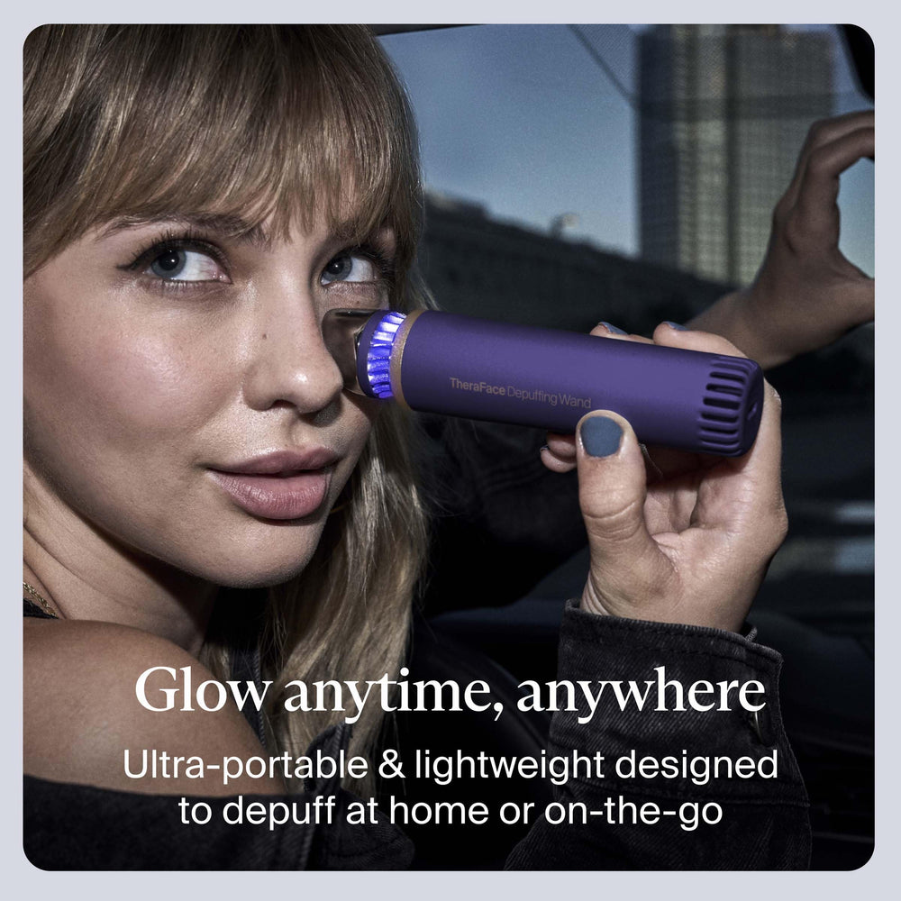 Gift-ready TheraFace Indigo wand in elegant packaging