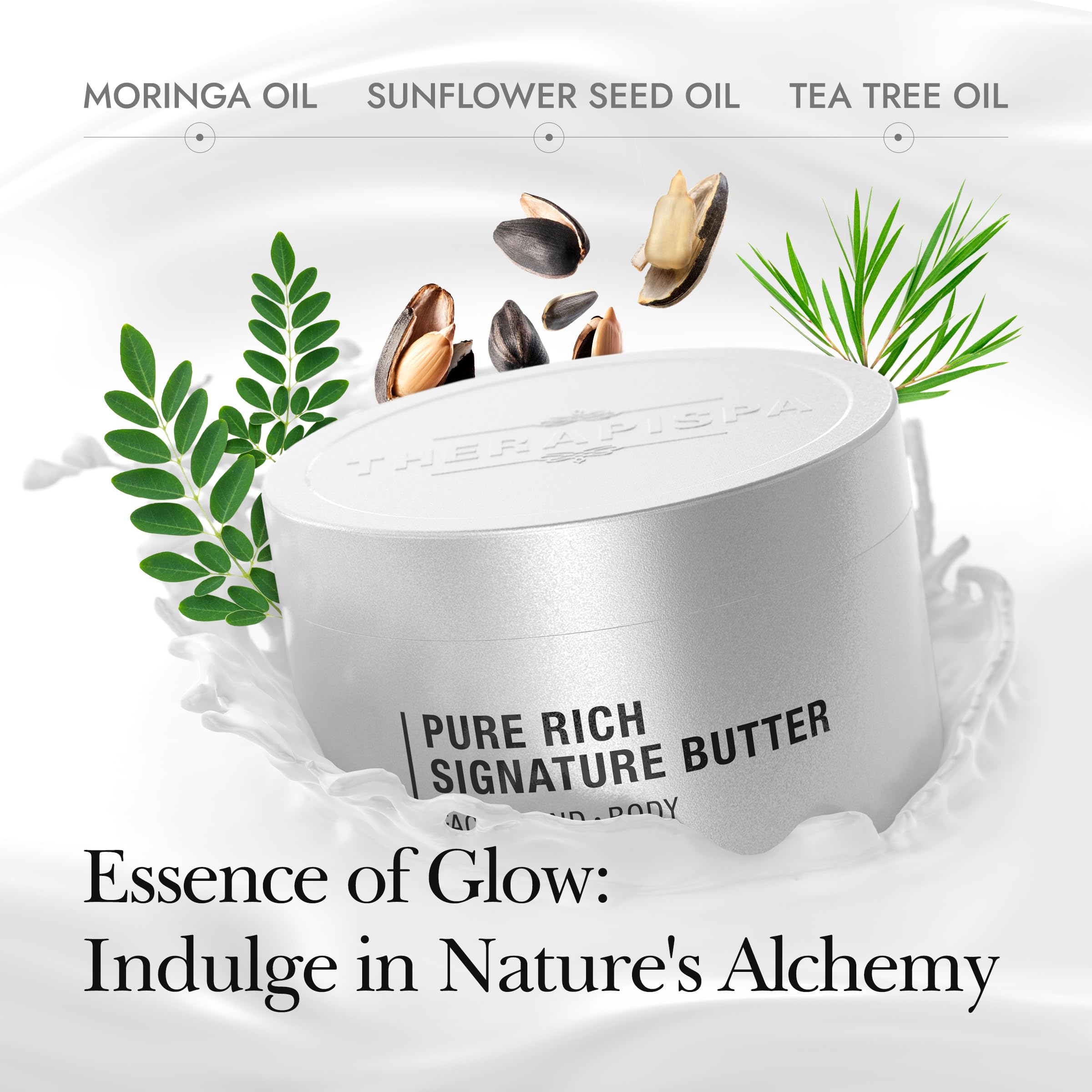 THERAPISPA collagen-enriched butter image highlights supportive elasticity for dry skin