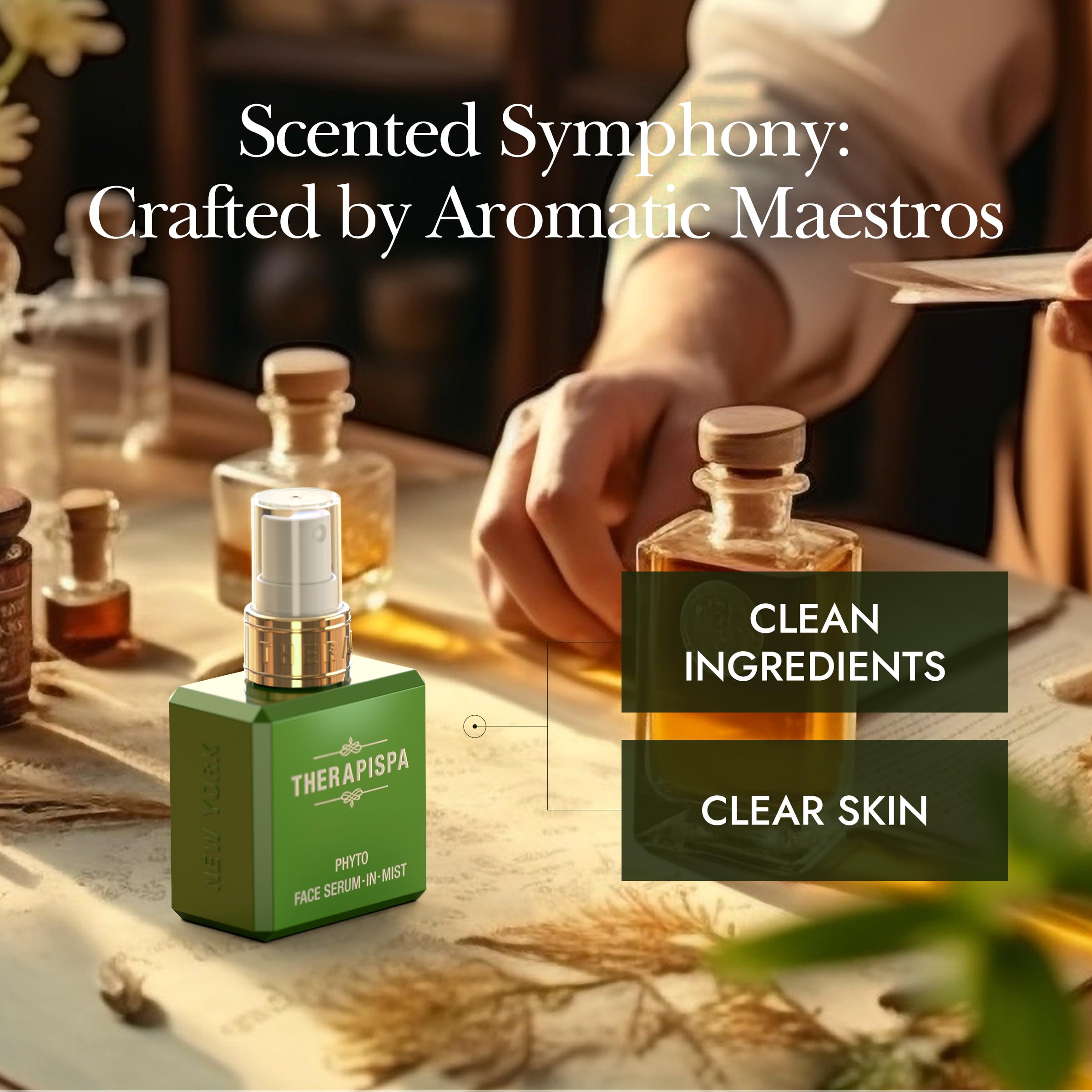 THERAPISPA Face Serum-In-Mist Hyaluronic acid close-up for lasting moisture.