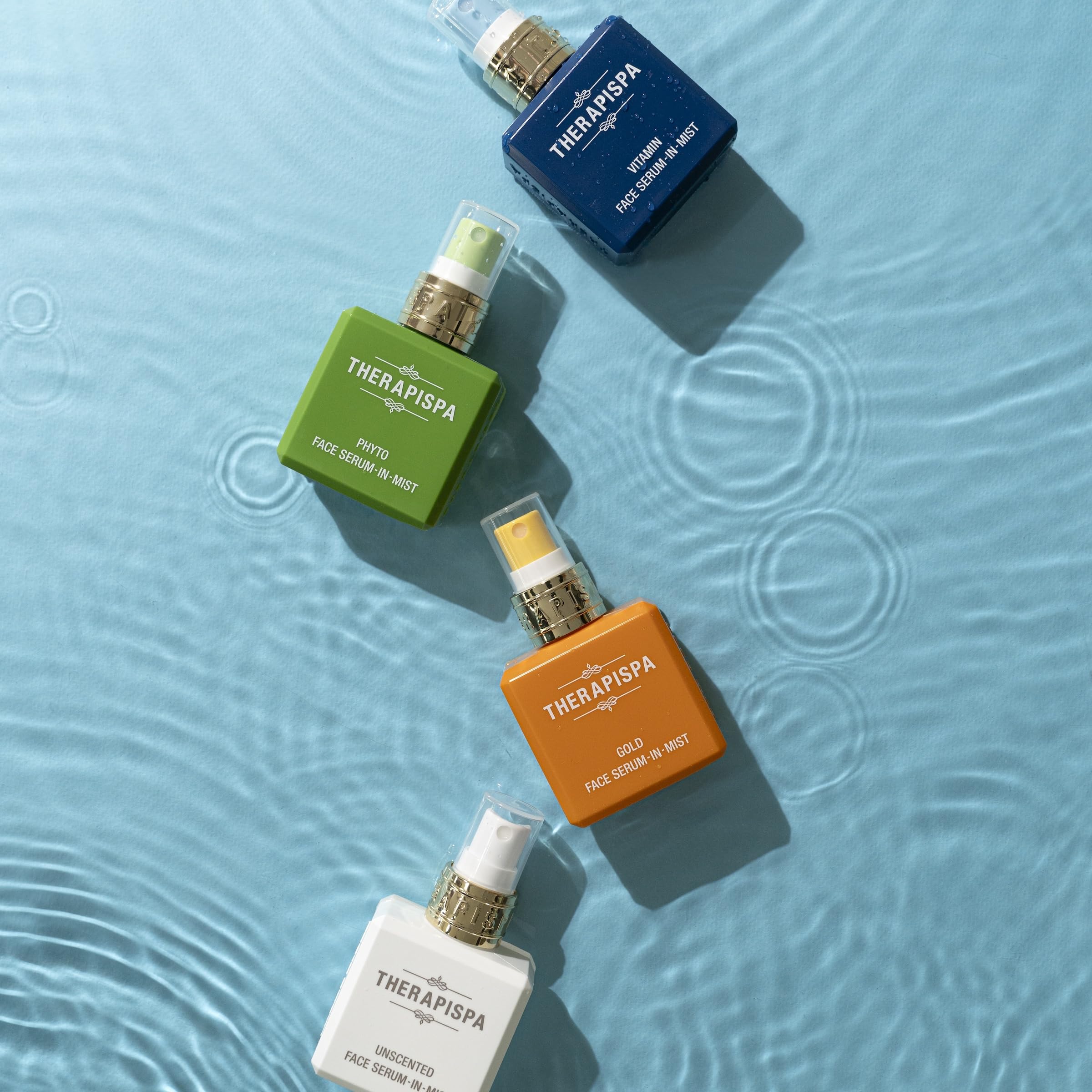 THERAPISPA Face Serum-In-Mist travel-size bottle for on-the-go hydration.