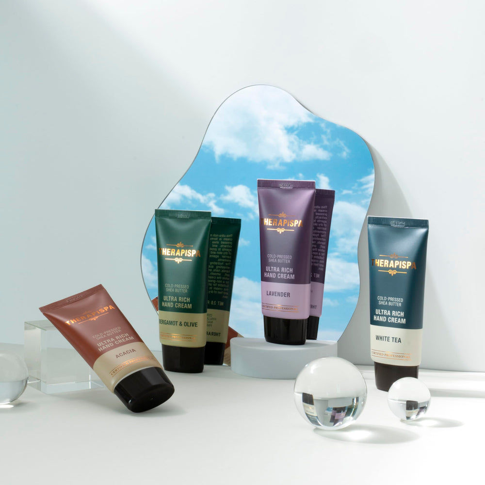 THERAPISPA fresh green tea scent note evokes clean, refreshing aroma