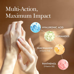 THERAPISPA hand cream application closeup demonstrates rapid absorption for smooth hands