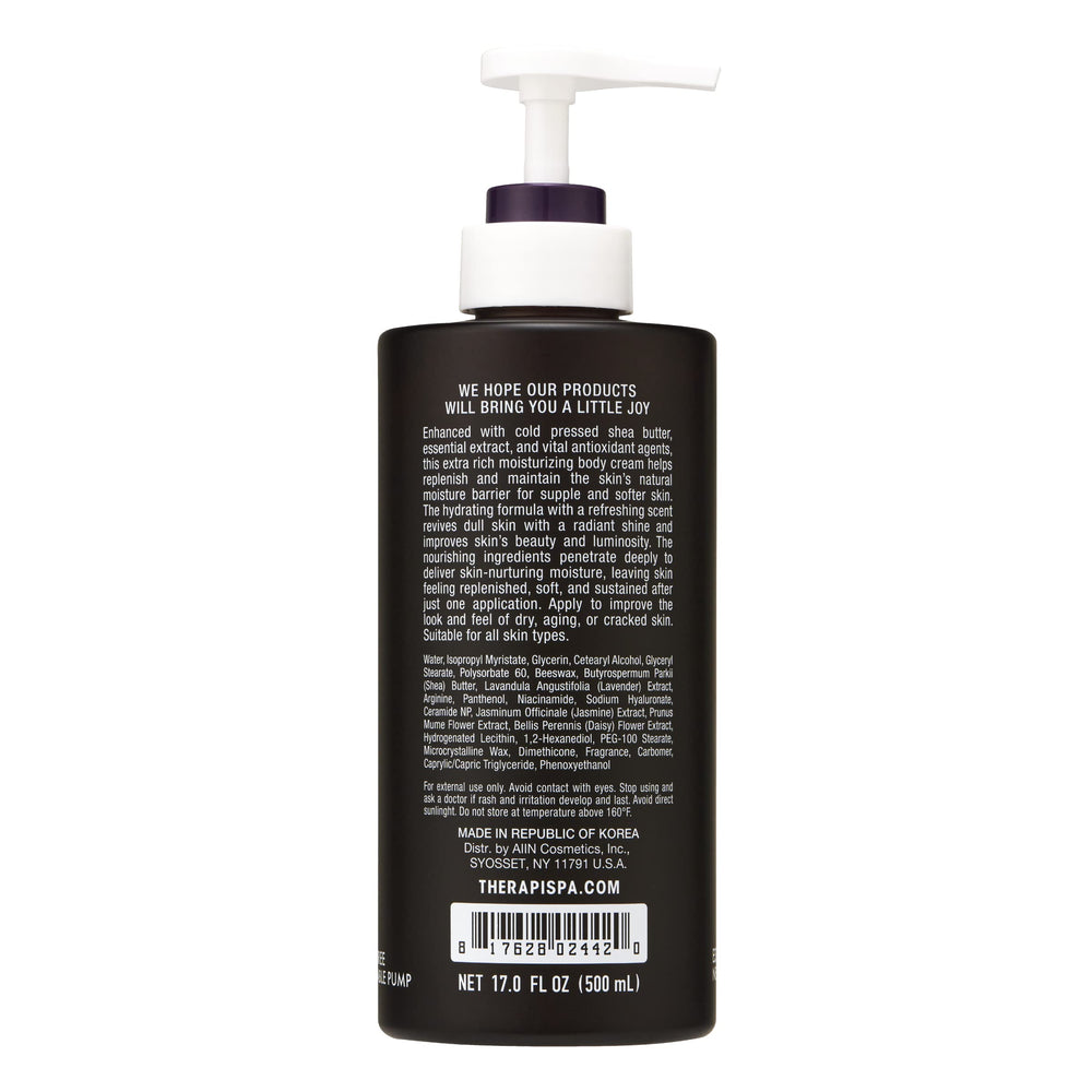THERAPISPA Label-ingredient-list close-up confirming skin-friendly components.