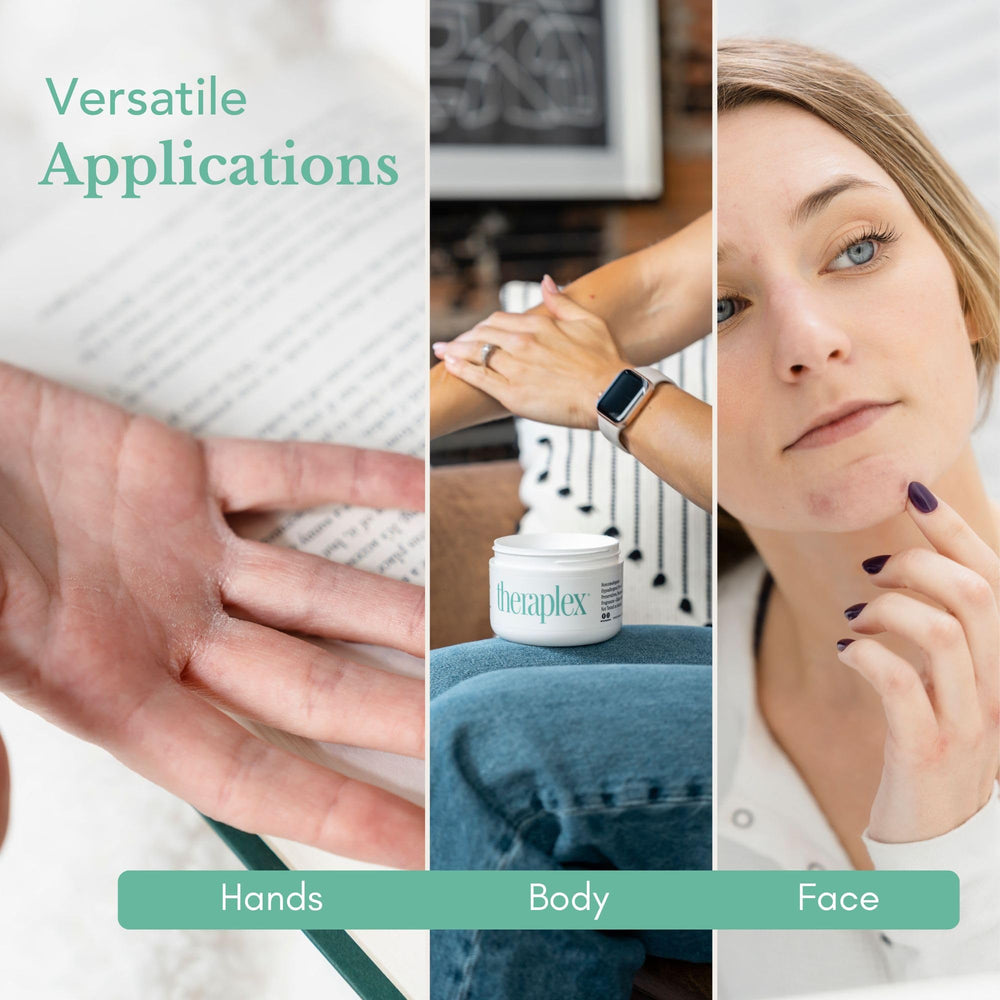 Premium petrolatum and wax ingredients in Theraplex emulsified formula