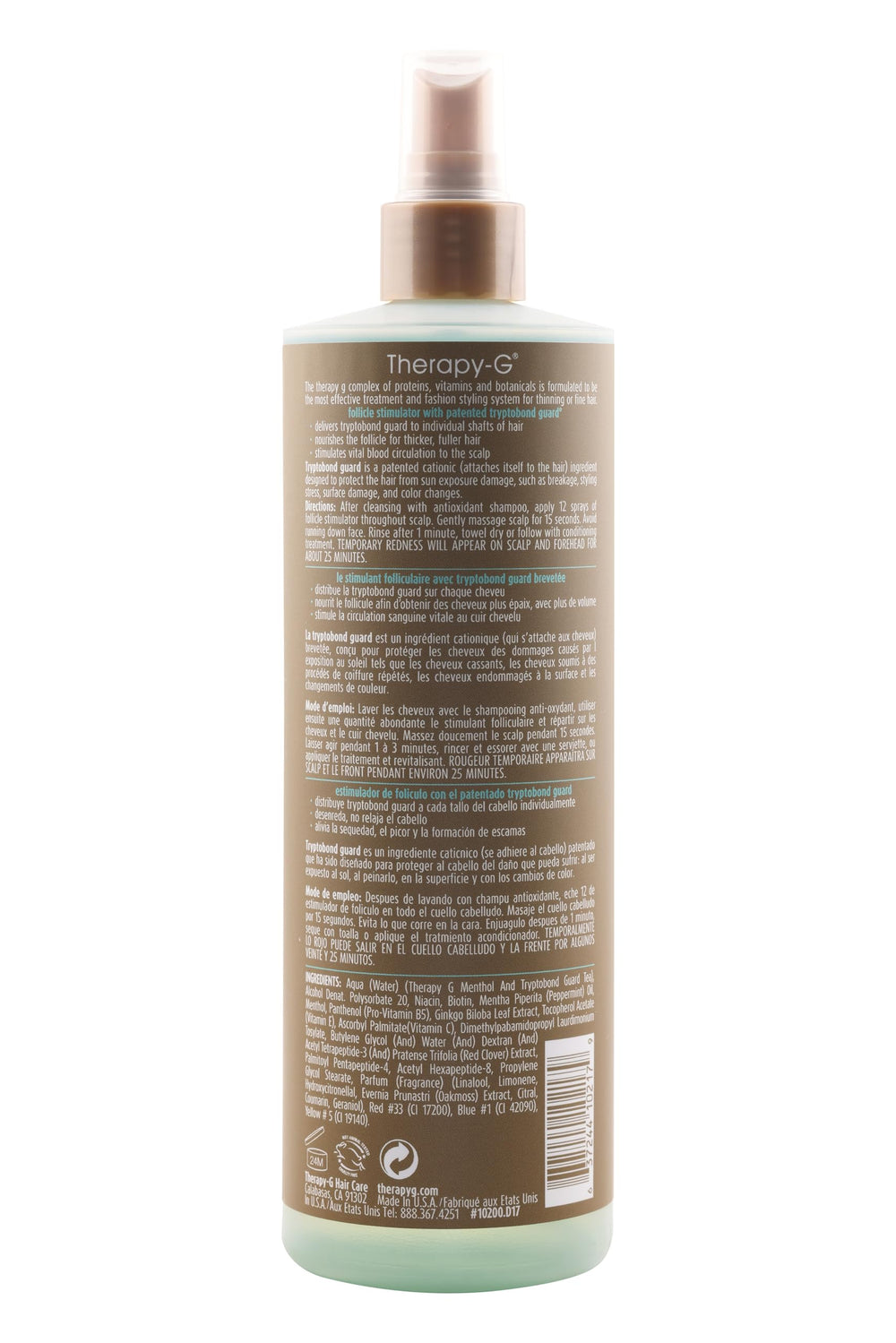 Therapy-G Follicle Stimulator packaging closeup conveying brand trust.