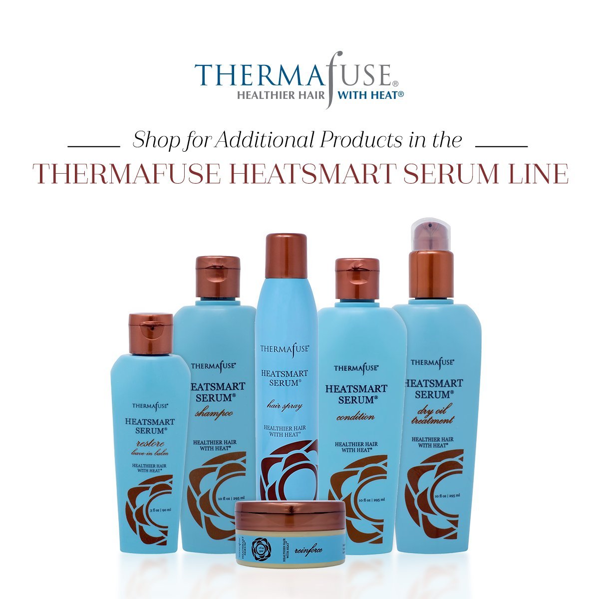 Thermafuse HeatSmart Serum Shampoo color-safe care for treated hair.