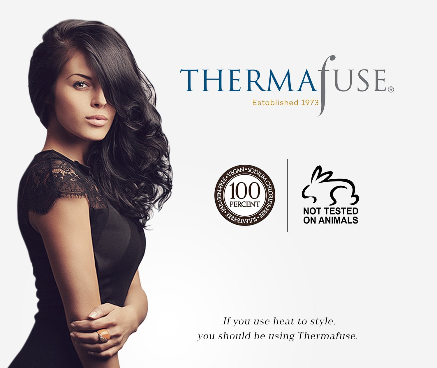 Thermafuse HeatSmart Serum Shampoo on curly hair shows enhanced elasticity and shine.