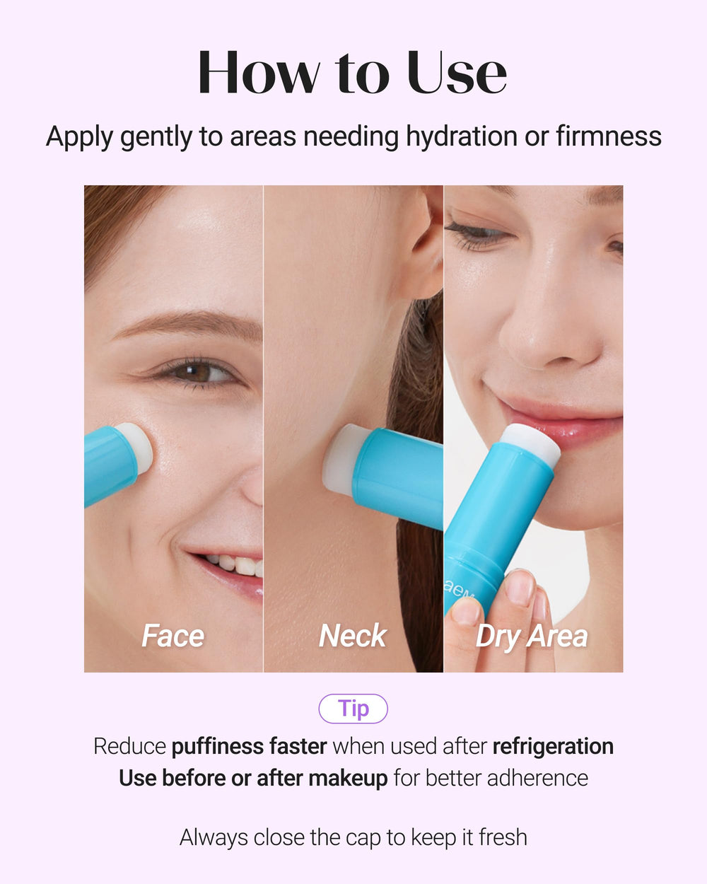 THESAEM protective cap helps preserve formula freshness over time.