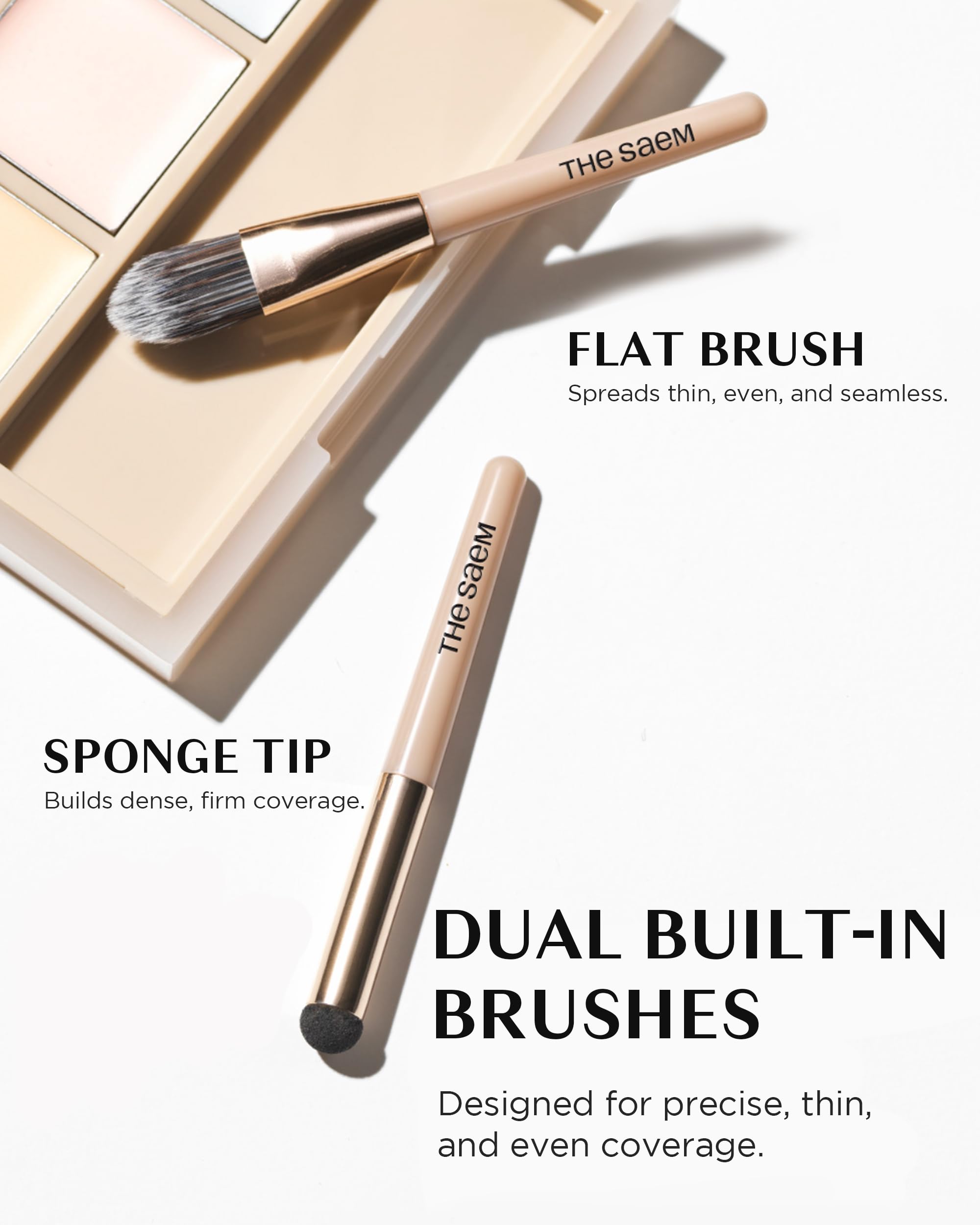 Thesaem Light Peach shade corrects dark circles on fair skin