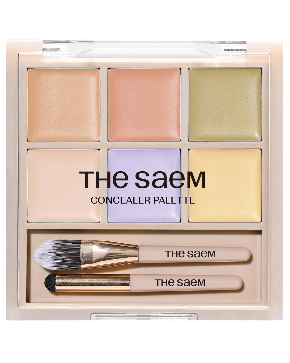 THESAEM Cover Perfection Concealer Palette six-color set for medium skin tones with precise blemish coverage.