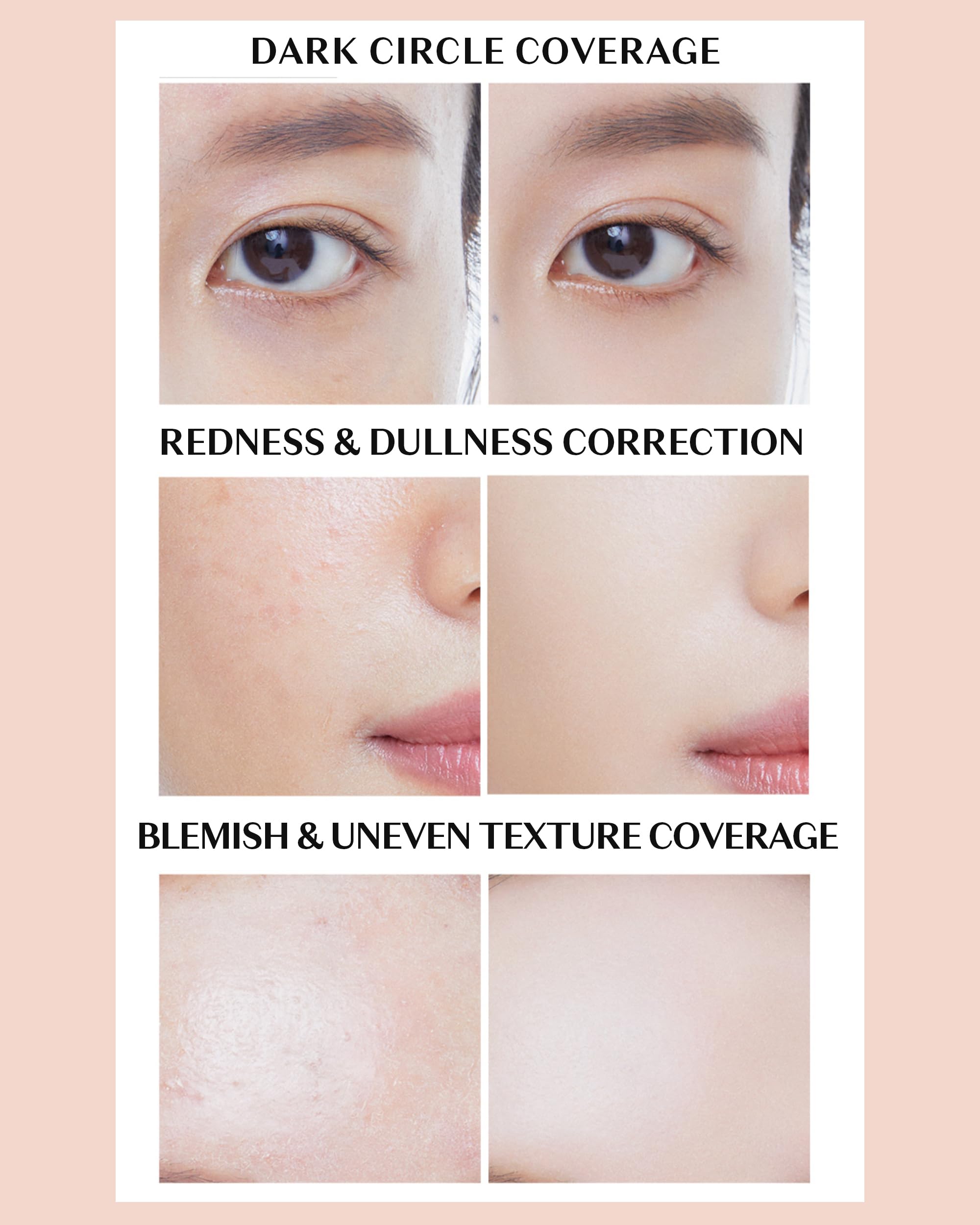THESAEM dual brush set supports precise, buildable coverage.