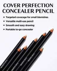 THESAEM Cover Perfection pencil under-eye application for targeted brighten.