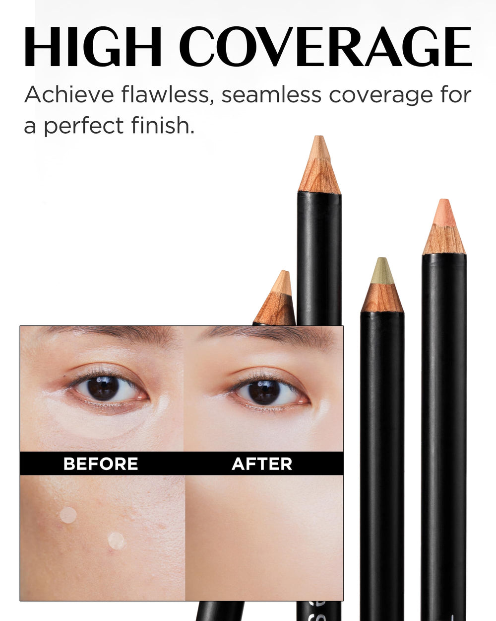 THESAEM Cover Perfection pencil-cap close-up and compact design.