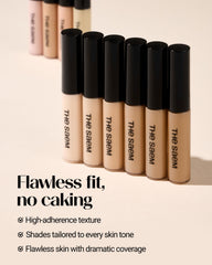 THESAEM concealer on skin reveals natural, flawless finish.