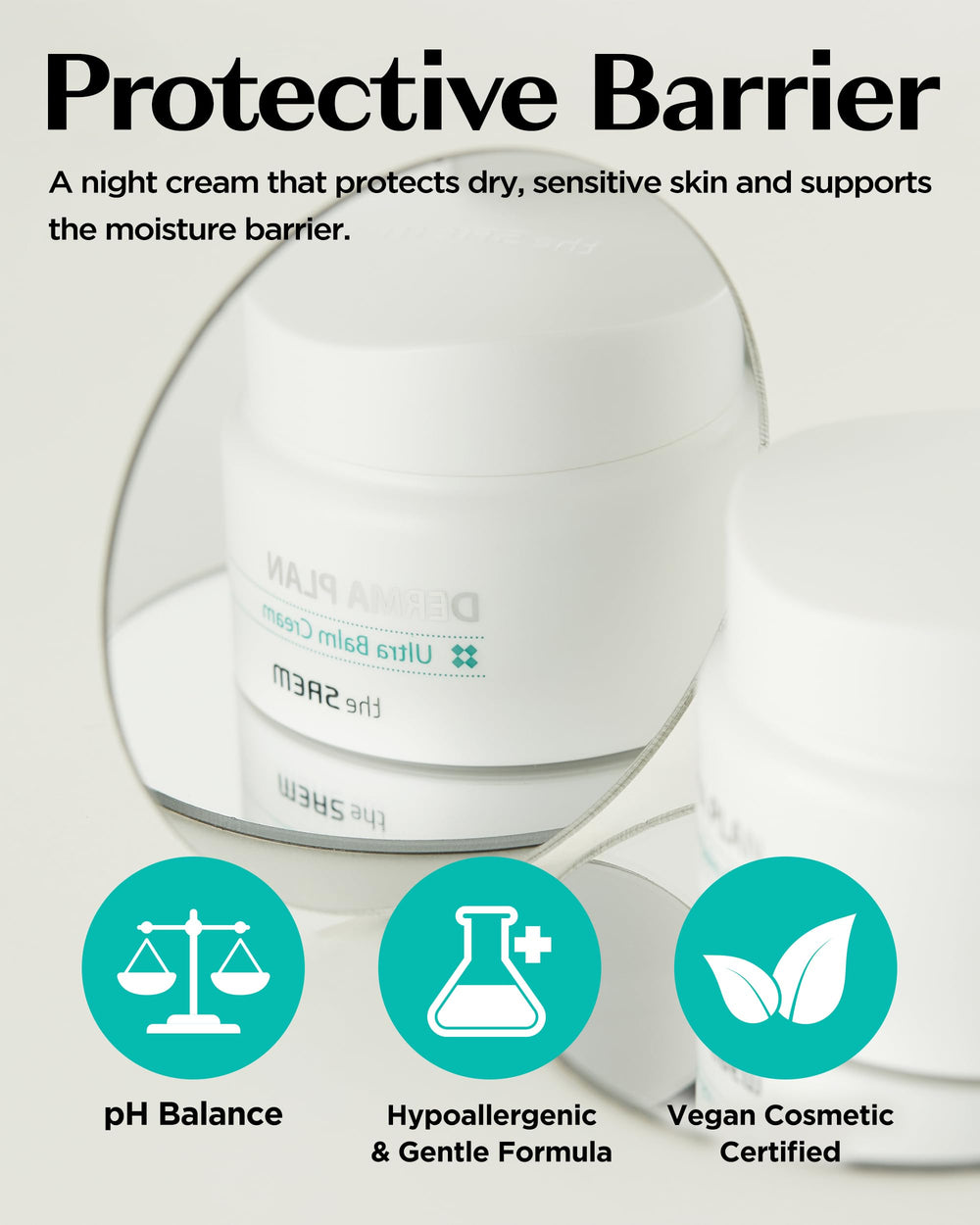 THESAEM Derma Plan Ultra Balm Cream ceramide layer for moisture.