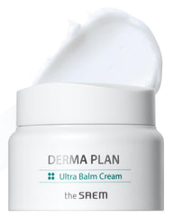 THESAEM Derma Plan Ultra Balm Cream jar close-up highlighting rich hydration.