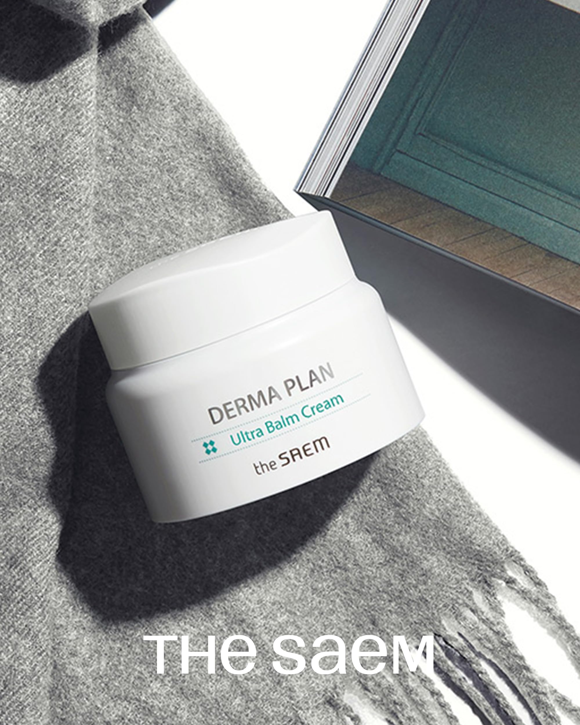 THESAEM Derma Plan Ultra Balm Cream packaging and lid compact for travel.