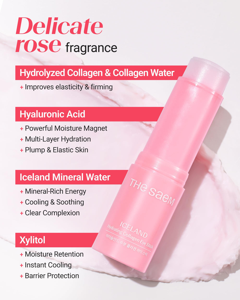 THESAEM Iceland Eye Stick Bundle ice plant close-up for soothing under-eye care