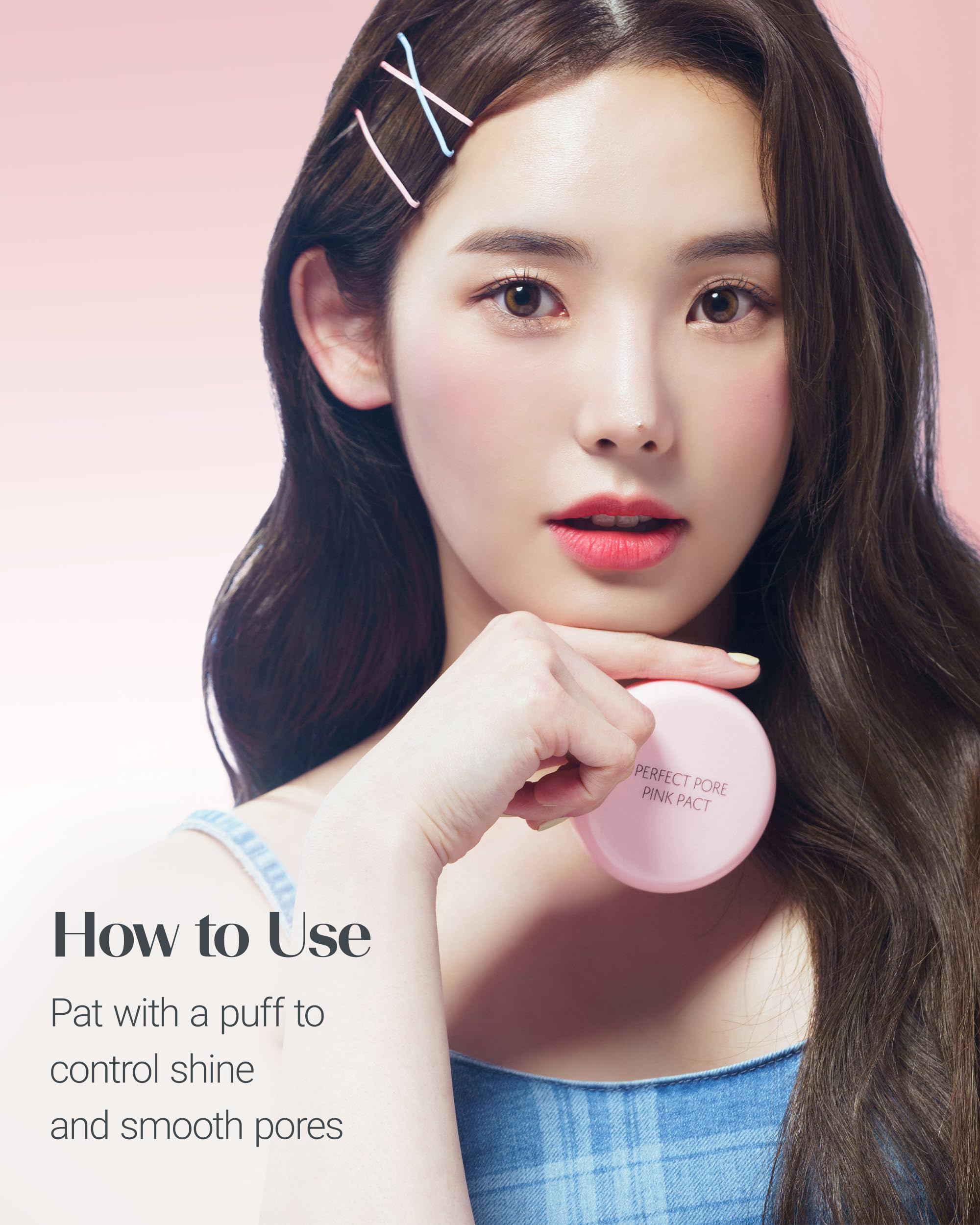 Two-pack THESAEM pink pact ready for daily use.