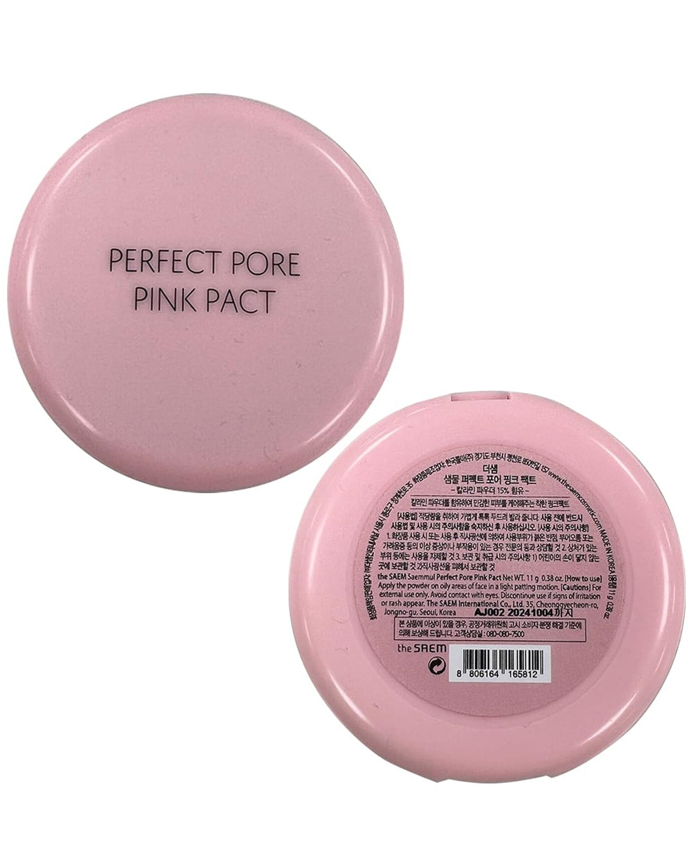 THESAEM Saemmul Perfect Pore Pink Pact long-lasting sebum control on skin