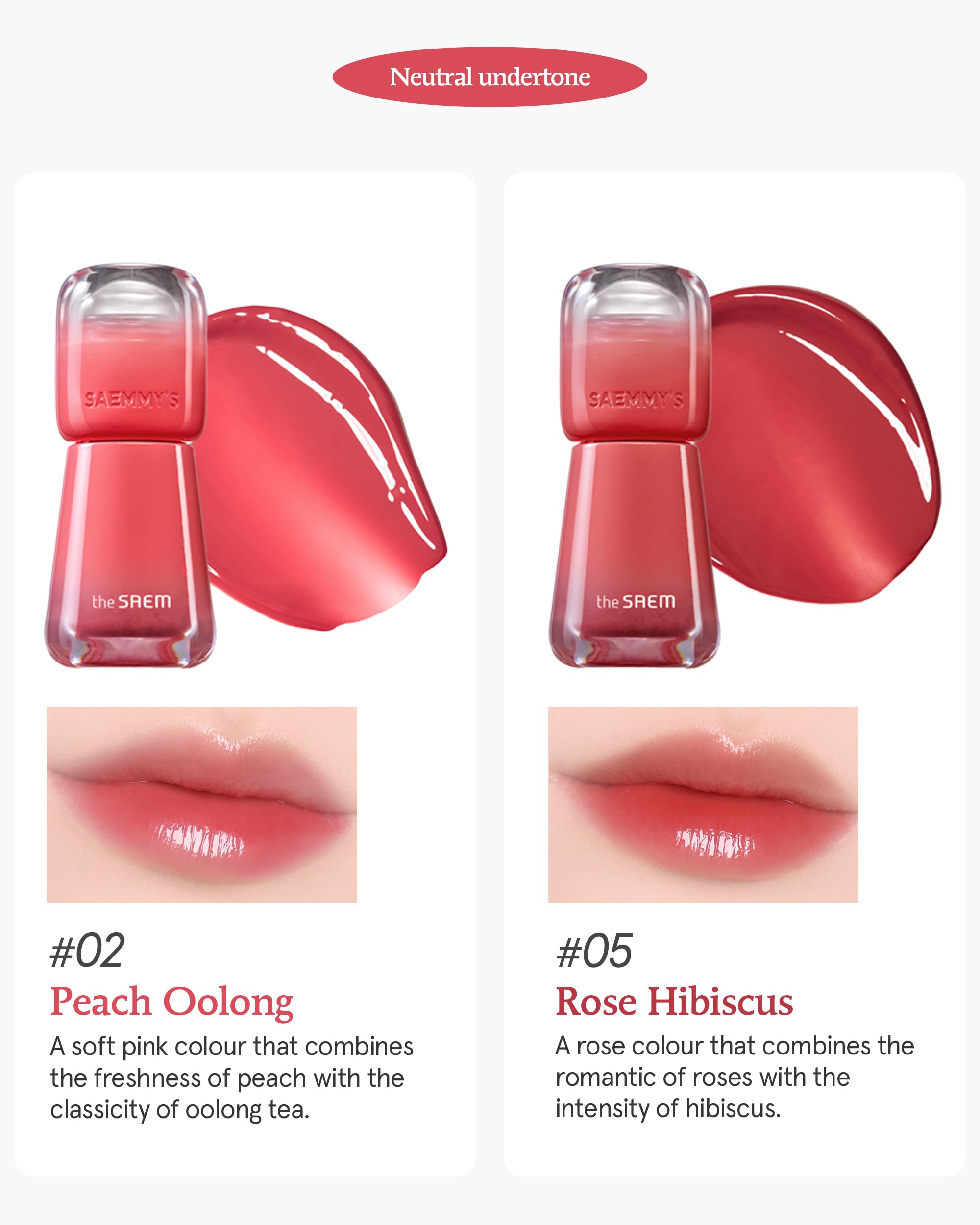 THESAEM Saemmy's Ade Shot Tint duo-pack front view showcases a versatile lip tint pair.