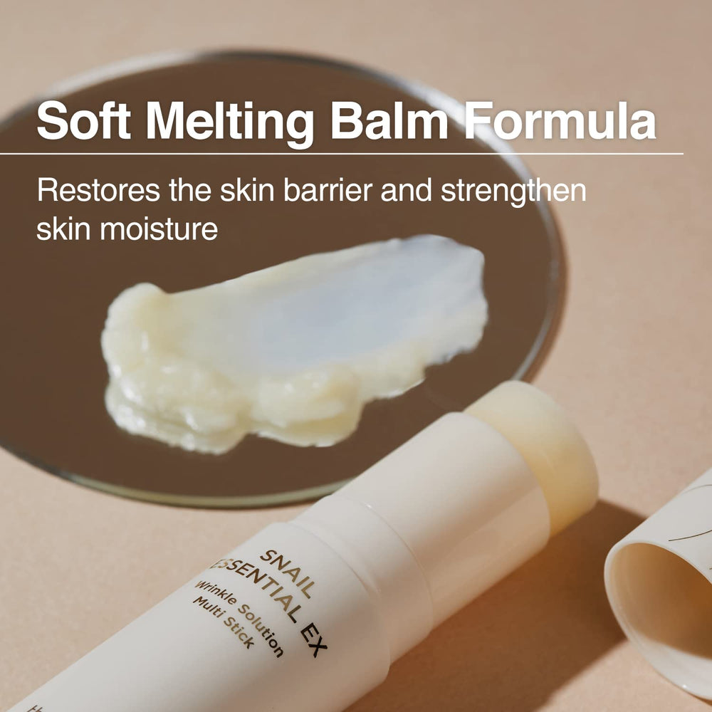 THESAEM balm around smile lines for smoother texture.