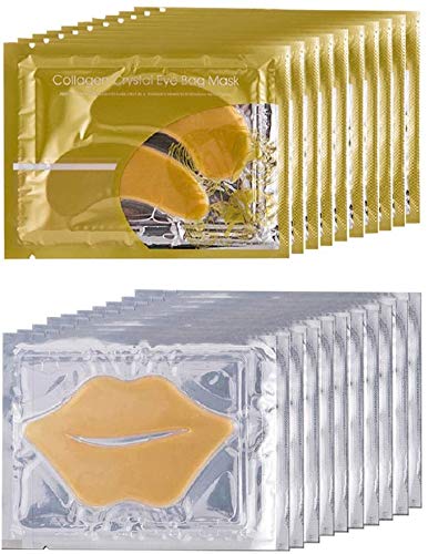 Theshiry collagen crystal eye mask in gold packaging for refreshed under-eye areas