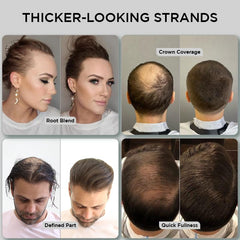 THICK FIBER applying in thinning areas delivers precise, natural-looking coverage