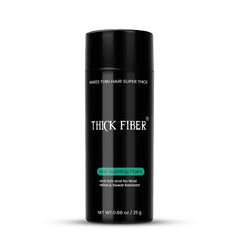 Thick Fiber 25g gray bottle helps conceal thinning areas naturally.