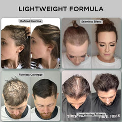 Thick Fiber hair fibers concealing thinning area in seconds.