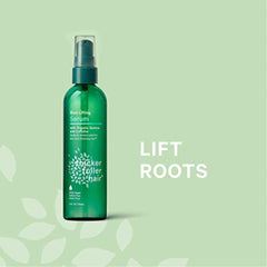 Thicker Fuller Hair root lifting serum green application on roots for volume