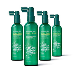 Thicker Fuller Hair scalp tonic bottle for everyday scalp nourishment.
