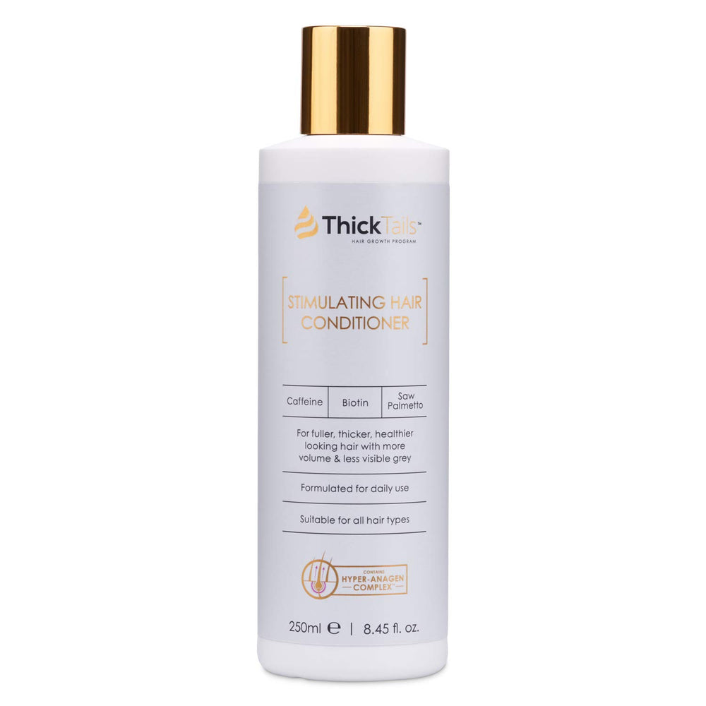 ThickTails conditioner bottle featuring sulfate-free formula for fuller hair.