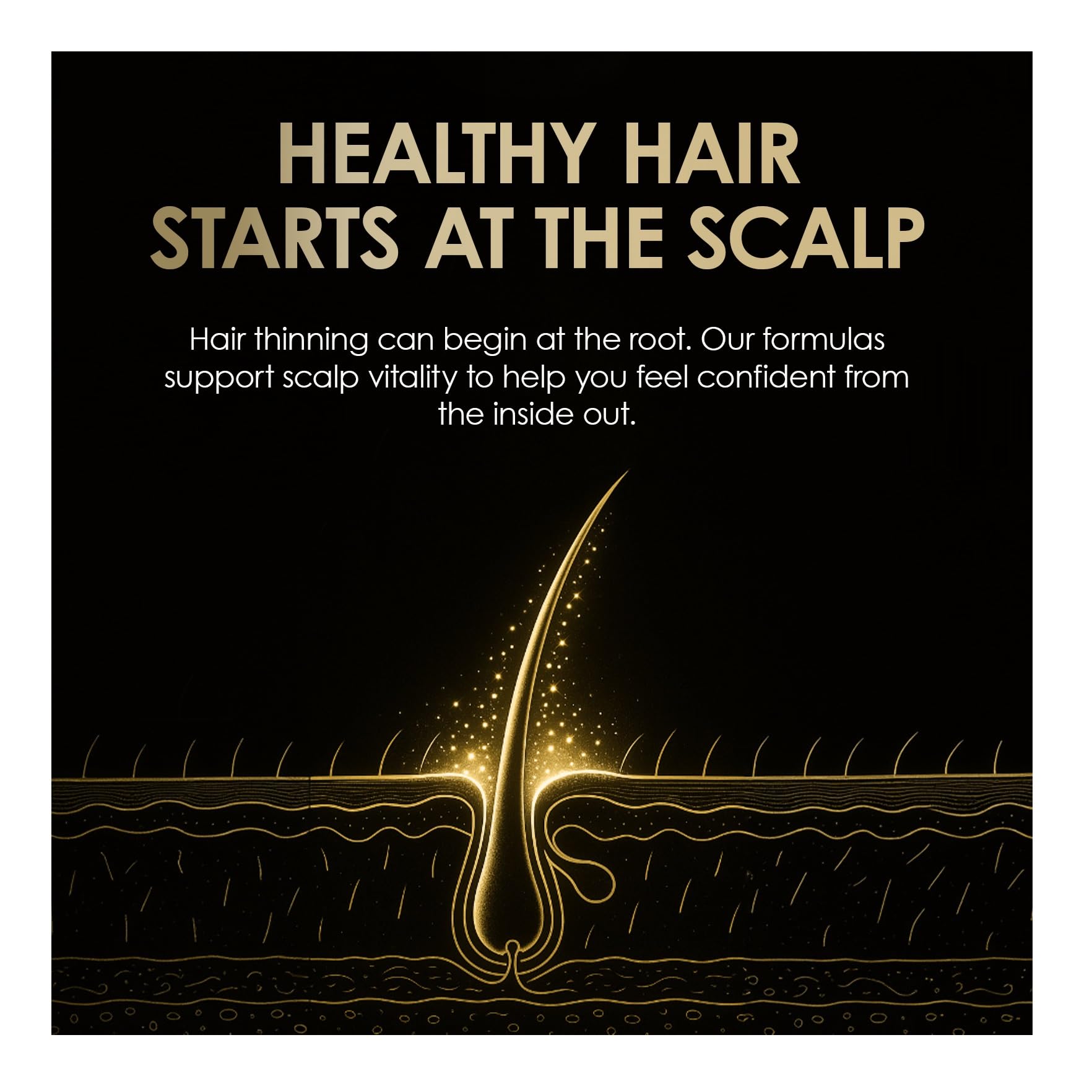 ThickTails hair texture close-up showing healthier length over time.