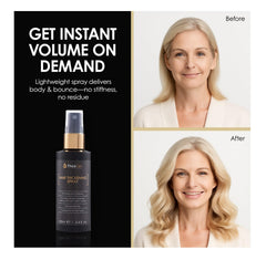 ThickTails lightweight mist dries quickly for soft, touchable hair.