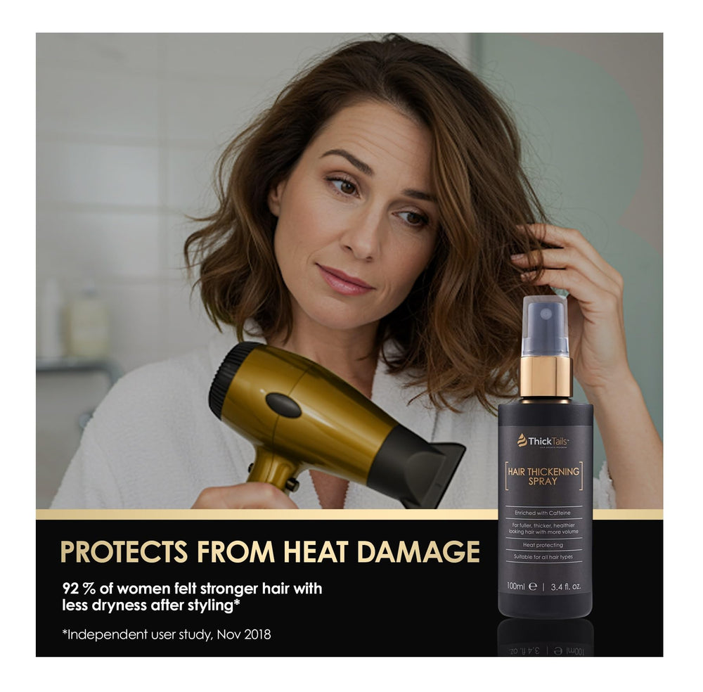 ThickTails no-crunch formula leaves hair flexible and residue-free.