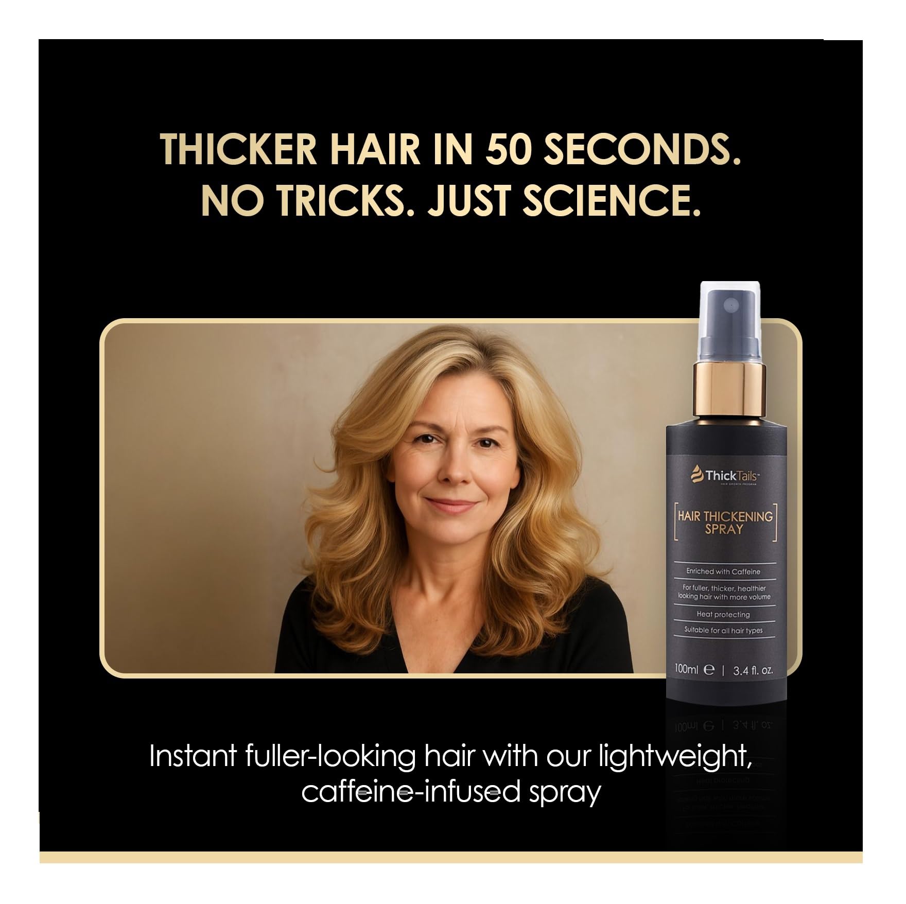ThickTails root lift volume on fine hair ready for styling.
