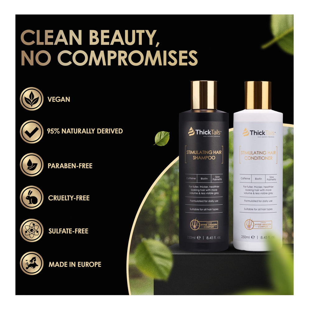 ThickTails shampoo lather in hand demonstrating gentle daily cleansing.